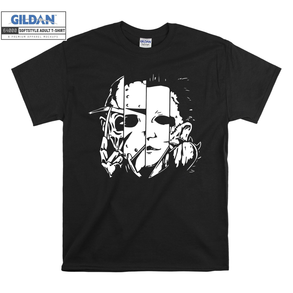 (Large, Black) Michael Myers Poster Black Women T Shirt T-Shirt Tshirt Top