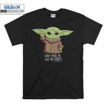 (XX-Large, Black) Don't Make Me Use The Force Jedi Master Grogu Black Women T Shirt T-Shirt Tshirt Top