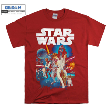 (XXXXX-Large, Red) Star Wars A New Hope Poster Men Women Unisex Top T Shirt T-Shirt Tshirt