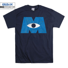 (XX-Large, Navy) Logo Monsters, Inc. Black Women T Shirt T-Shirt Tshirt Top