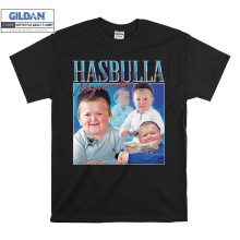 (Large, Black) Hasbulla Magomelon Funny Parody Poster Men Women Unisex Top T Shirt T-Shirt Tshirt