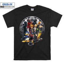 (X-Large, Black) Kingdom Hearts Poster Men Women Unisex Top T Shirt T-Shirt Tshirt