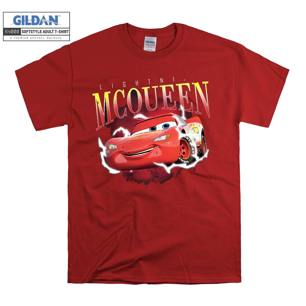 (Medium, Red) Lightning McQueen Cool Figure Men Women Unisex Top T Shirt T-Shirt Tshirt