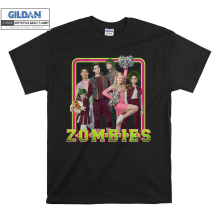 (Small, Black) Zombies Film Characters Poster Men Women Unisex Top T Shirt T-Shirt Tshirt