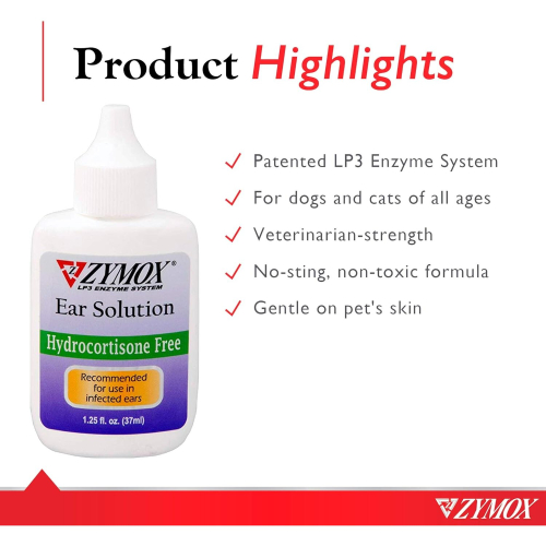 ZYMOX Ear Solution - Hydrocortisone FREE 2