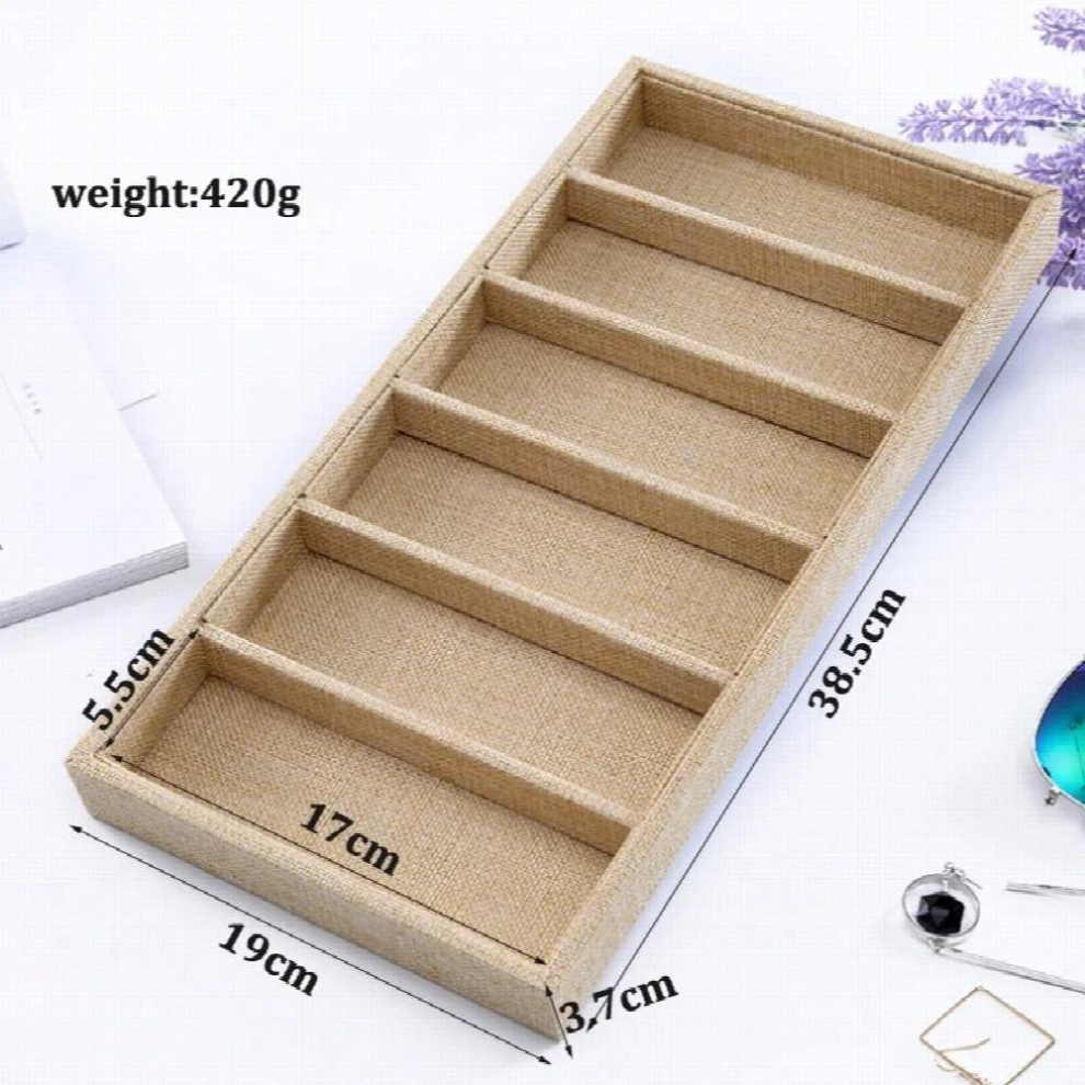 Linen Glasses Boxes Glasses Display Box Glass Sunglasses Window Accessories Storage Jewelry Organizer Tray