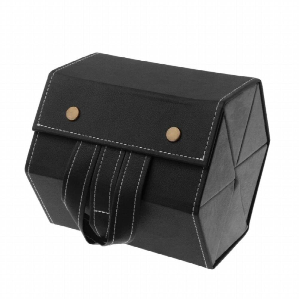 6 Slots Foldable Multiple PU Leather Sunglasses Eyeglasses Travel Organizer Case A0NF