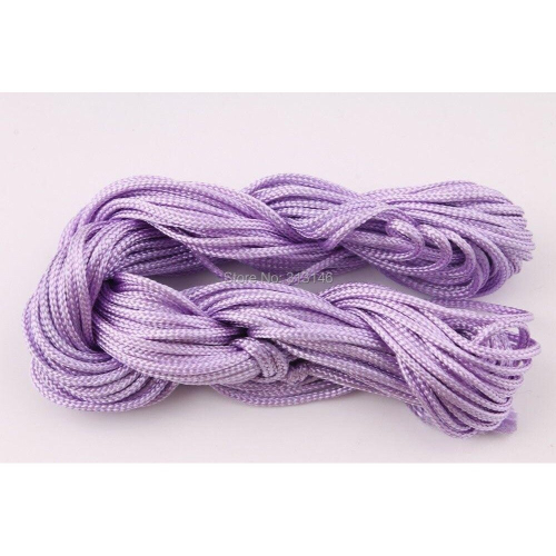 40 Roll Assorted 1mm 1.5mm Macrame Beading Rattail Braided Nylon Cords Kumihimo String Thread for Jewelry Making 1