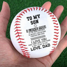 Dad To Son Go Forth & Live Your Dreams Baseball Ball
