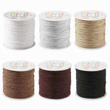 6rolls/Set 0.8mm Nylon Cord Thread Bracelet Braided String DIY Tassels Chinese Knot Beading Thread Rope for Jewelry Making
