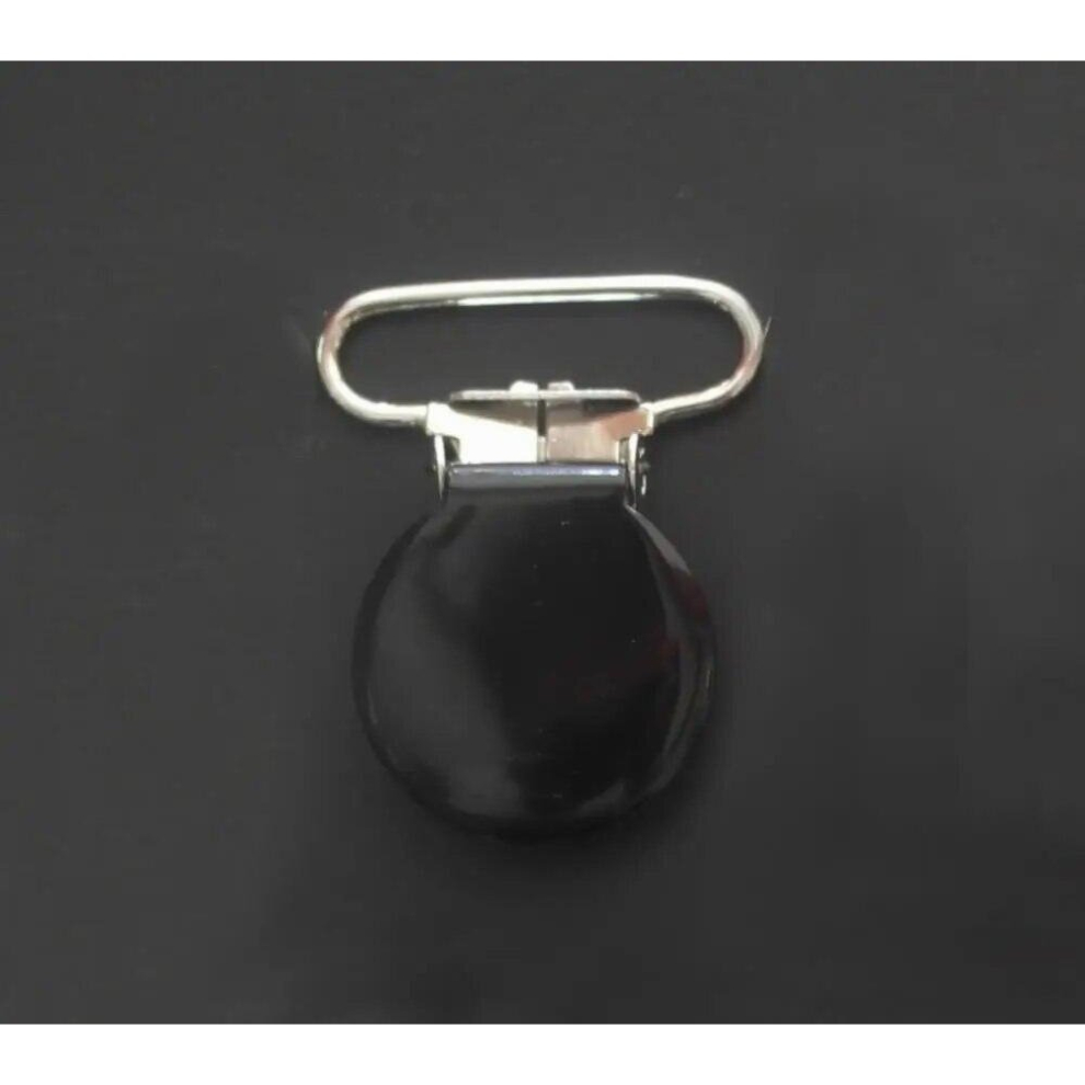 50pcs/lot,Top Round shaped suspender clips in colored , suspender clips pacifier clips for 25mm ribbon