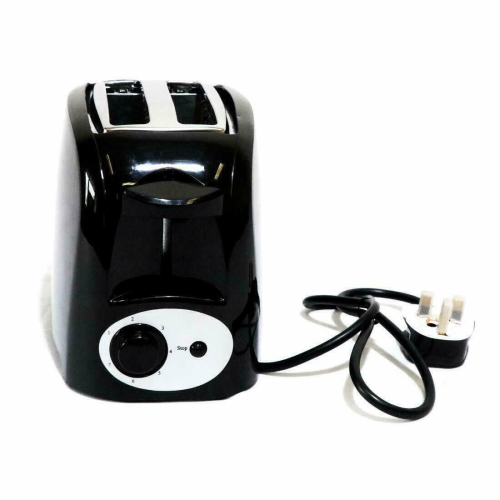 Black 2 Slice 7 Level Browing Control Toaster 750W 2