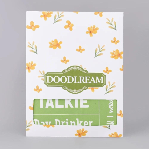 DOODLREAM Self-Adhesive Silk Screen Printing Stencil Cup Pattern Reusable Mesh Transfer Silk Screen Stencils Drawing templates