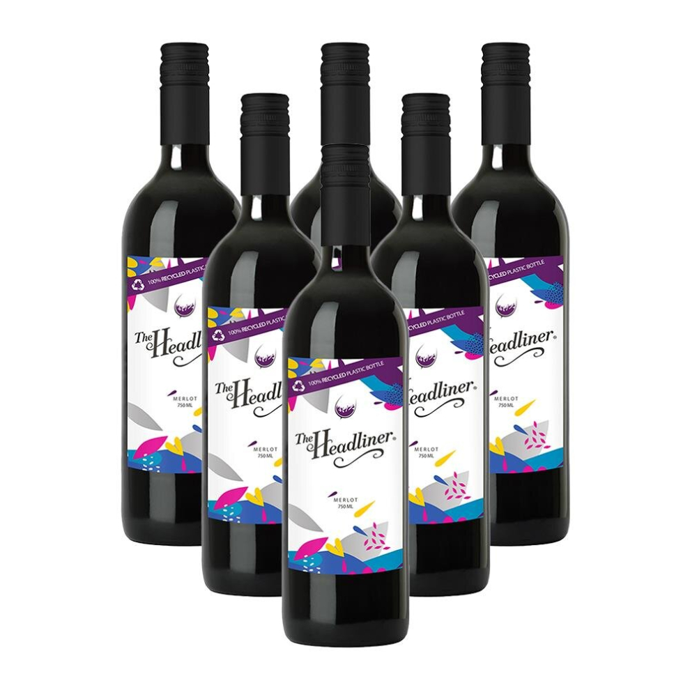 The Headliner Merlot 75cl PET (Case of 6)