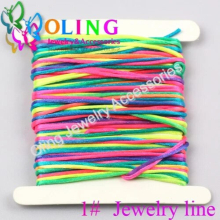 OlingArt 9M 1.0mm mixed Jade line,Chinese Knot String Knit Cords Ropes Line Wire Jewelry Fittings Bracelet Nylon Cord