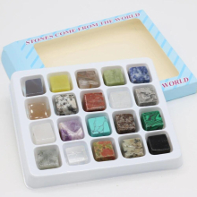 Natural Stone Gem Amethyst Turquoise Agate Food Iced Whiskey Beverage Quick-frozen Ice Tartar Decoration 18-20mm