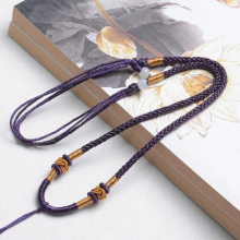 5Pcs/Lot Chinese Traditional Nylon Pendant Cord Rope for Necklace Red Brown Green