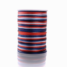 20meter 2.5mm Gradient Colorful Stain Silk Cord Rope Nylon Thread For Bracelet Craft Jewelry String( Not 1 Roll)