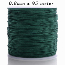 0.8mm 45/95meters Gradient Nylon Cord For Jewelry Making DIY Tassel Braided Knot Thread Rope Macrame Lanyard String