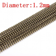 10 Meter/lot 1.2 1.5 2 mm Metal Ball Bead Chains Bulk for Jewelry Making Diy Bracelet Necklaces High