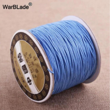 High 120m 0.8mm Cotton Cord Nylon Cord Thread Chinese Knot String Rope Beads Jewelry Making DIY Bracelet Necklace