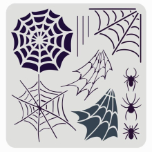 Spiderweb Stencil Reusable Spiderweb and Spider Stencil Spider Drawing Stencil Halloween Theme for Painting on Wall Canvas Tile