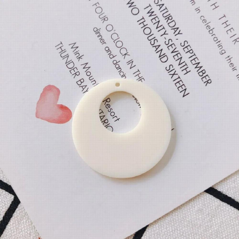 6pieces/lot Resin Round earrings Jewelry Accessories pendant Earring Accessories-image-OPC-PCT2K7C-NEW