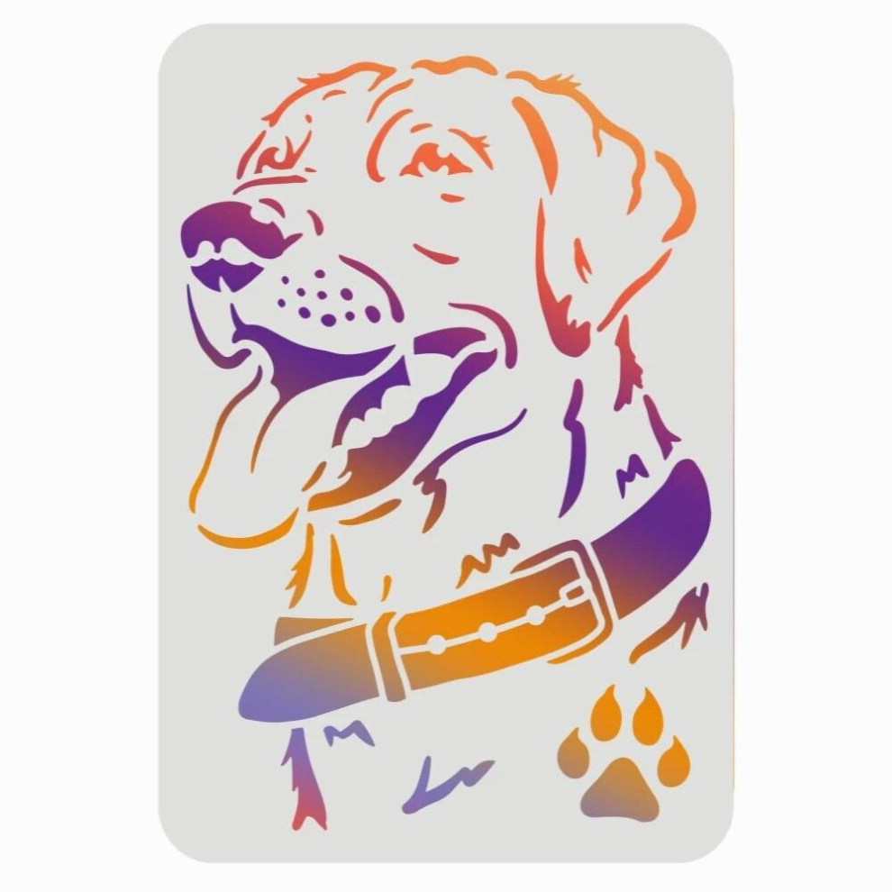 Labrador Dog Stencil 11.7X8.3 Inch Labrador Retriever Dog Stencils For Painting Reusable Labrador Face Stencil For Painting 885673648830