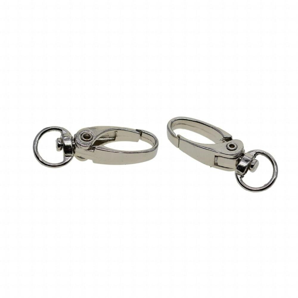 10 Pieces Swivel Snap Lobster Clasp Clips Keychain Key Rings Diy Carabiners 885673649820