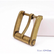 45*42MM (INNER 32 MM) Novelty Mens Retro Retro Brass Single Prong Pin Metal Roller Belt Buckle
