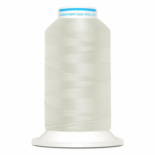 Gütermann Gutermann Super Brite Polyester 40 Embroidery Thread 9090 - 1000 Metres - each