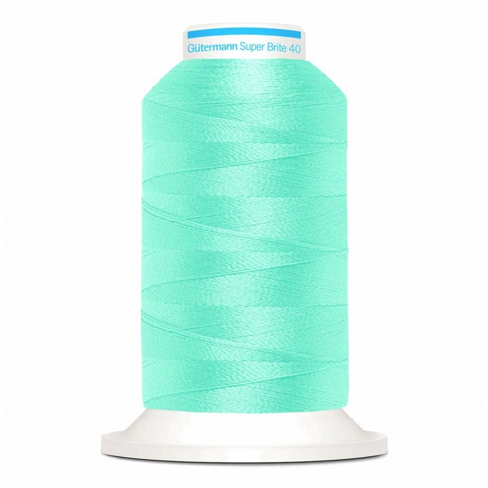 Gütermann Gutermann Super Brite Polyester 40 Embroidery Thread 9103 - 1000 Metres - Each