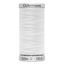 Gutermann No 12 Sulky Cotton Embroidery Thread 1001 - 200 Metres - each