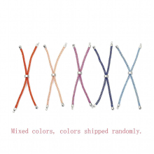 5pcs Adjustable Nylon Cord with Brass Findings For DIY Slider Bracelet Jewelry Making Accessories Findings Mixed