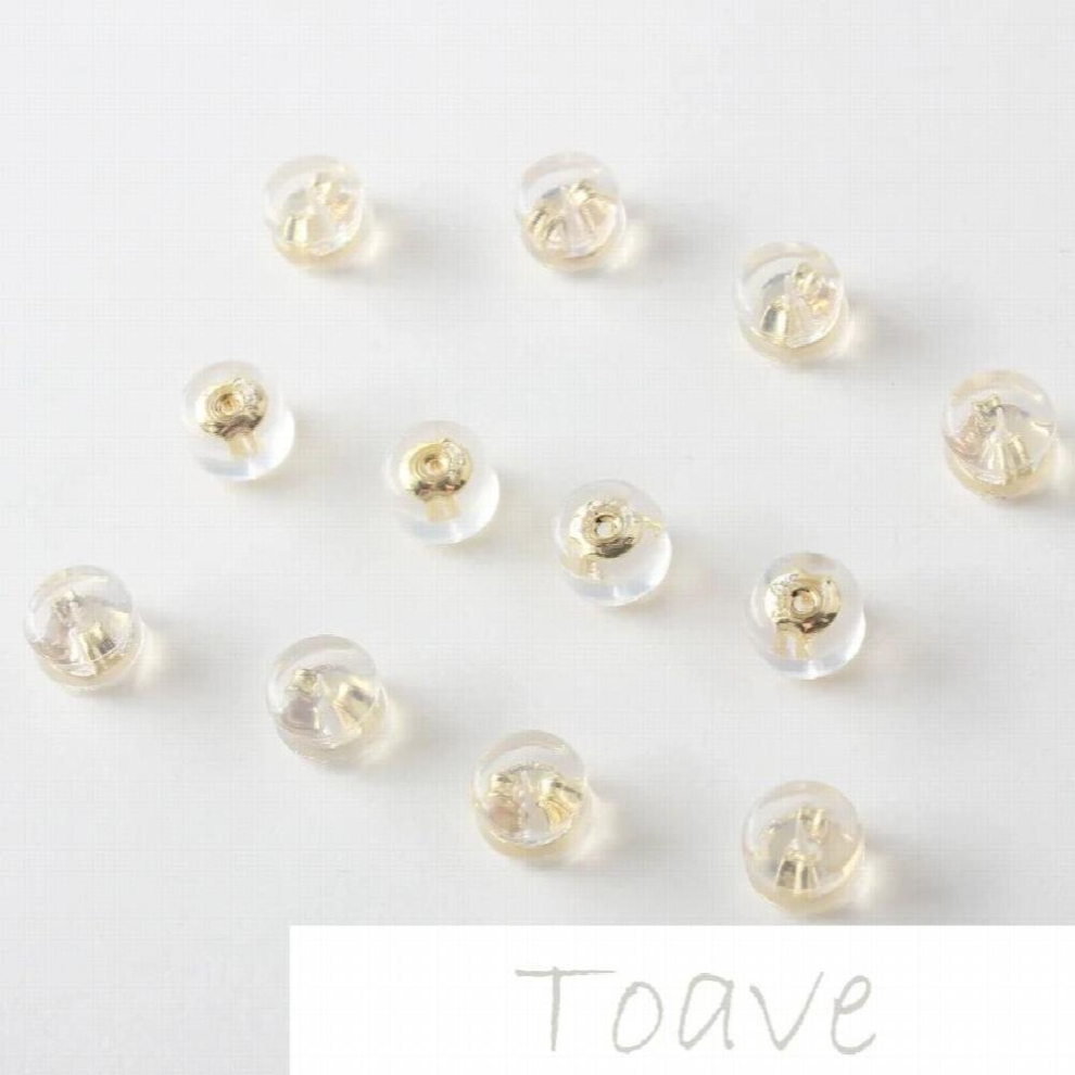 Gold-plated copper, silicone inset ear plugs, round earrings, ear pads-image-OPC-PCT2QJN-NEW