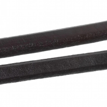 Cowhide Leather Jewelry Cord Brown 10mm x 6mm,1M