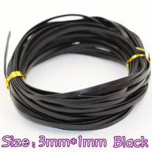 10 m/piece (3mm 5mm width leather cord) 1mm Thin cow leather cord for Bracelet necklace Bags Accessories