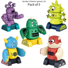 Robots Magnetisch 34st Bouwsteen Robots Stamspel Educatief