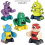 Robots Magnetic 34pcs Building Block Robots Stem Play Educational 2
