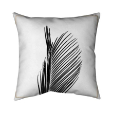 26 x 26 in. Areca Palm with Gold Line-Double Sided Print Indoor Pillow