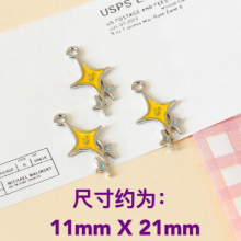 ins wind girl heart pattern color-preserving drop pendant DIY hand-made necklace bracelet pendant jewelry accessory material