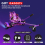 (Galaxy Purple Bundle) 6.5'' Hoverboard and Hoverkart Go Kart LED Bundle 2