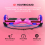 (Chrome Pink Bundle) 6.5'' Hoverboard and Hoverkart Go Kart LED Bundle 4
