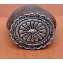 48*38MM 10X HEAVEY ANTIQUE WESTERN SOUTHEAST TRADITIONAL FLOWER ARTS STAMPED SADDLES CONCHOS SCREW BACK FOR LEATHER CRAFT BELT