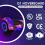 (Galaxy Purple Bundle) 6.5'' Hoverboard and Hoverkart Go Kart LED Bundle 5