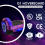 (Galaxy Pink Bundle) 6.5'' Hoverboard and Hoverkart Go Kart LED Bundle 5