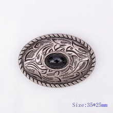 10X 35X25MM Western Antique Sliver Turquoise Engraved Saddle Tack Belt Prairie Dust Oval Conchos