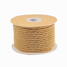 20m/roll 3mm Twisted Cord Rope Nylon Twisted Cord Trim Thread String for Home Decoration Curtain Tieback Bracelet Jewelry Making