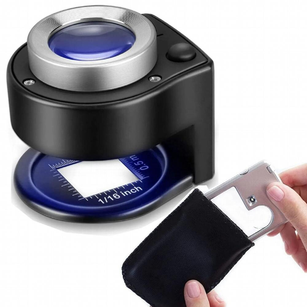 Jewelers Loupe 30X Loupe Magnifier 22mm Big Eyepiece for Reading,Textile Optical,Embroidery,Circuit