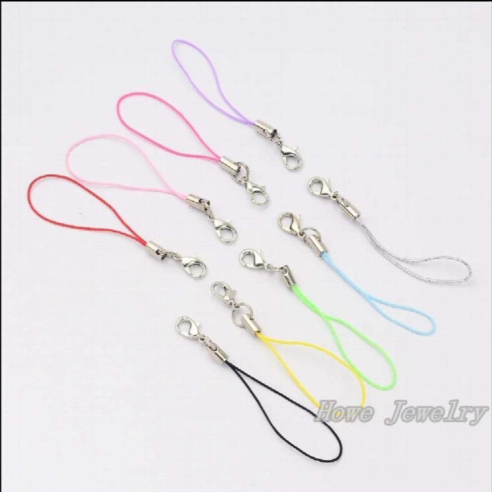 Mix 300 Pcs Per Lot Cell Phone Lanyard Cords Strap Lariat Mobile Lobster Clasp 65Mm/2.56 885673725913